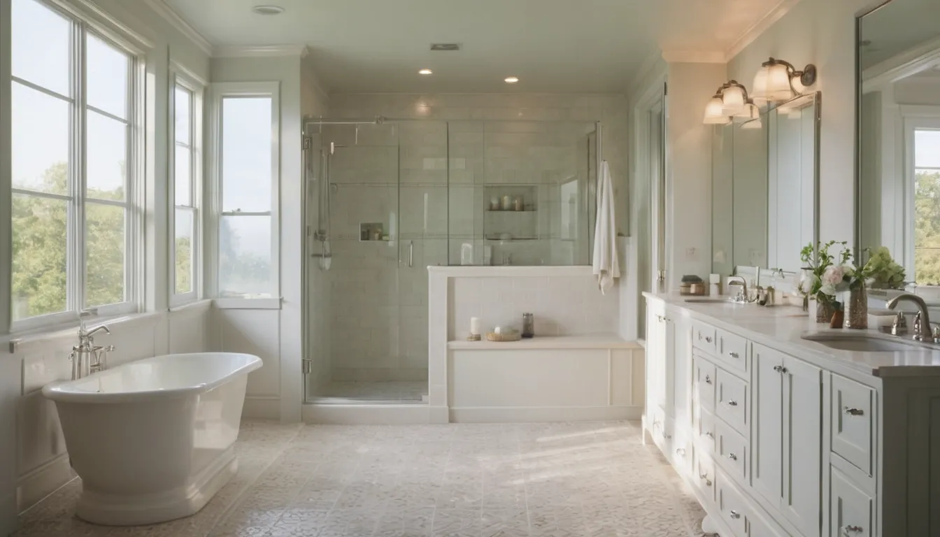A bright, newly remodeled bathroom in a Alexandria area home
